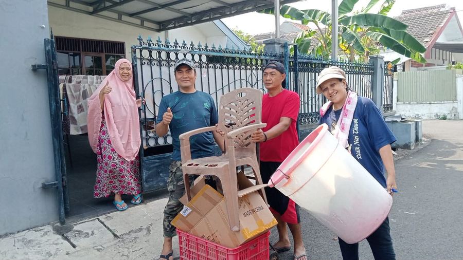 Kunjungan dan sosialisasi Bank Sampah Ceria ke warga RW 07